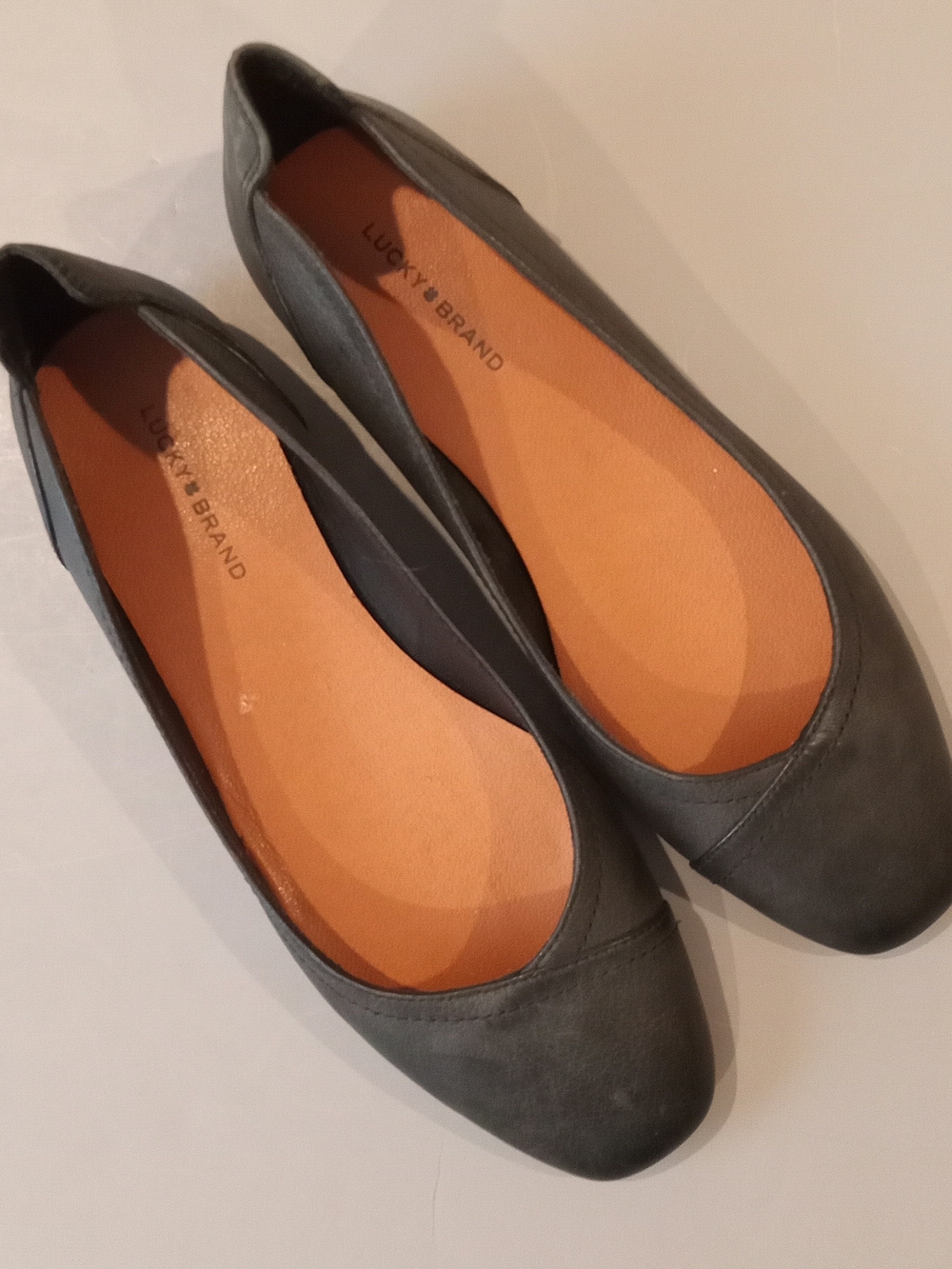 Lucky Brand Women's Slate Black Ballet Flats Women's Size 9 1/2